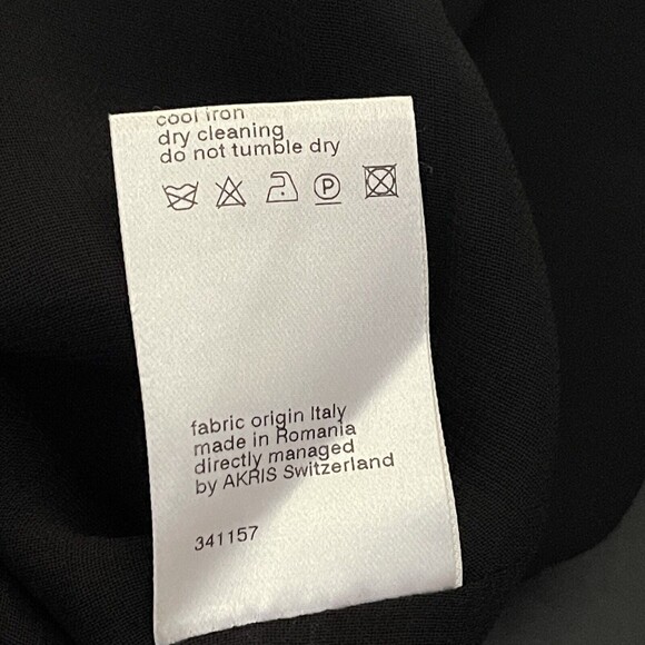 Akris Punto Colorful Wool Silk Floral Dress 6 Fit Flare Sleeveless Designer - Picture 14 of 16